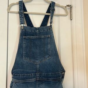 Old Navy medium wash full length overalls